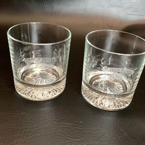 Chivas Regal 12 Etching 10 Ounces Each Scotch Whisky Rocks Bar Cocktail Glass